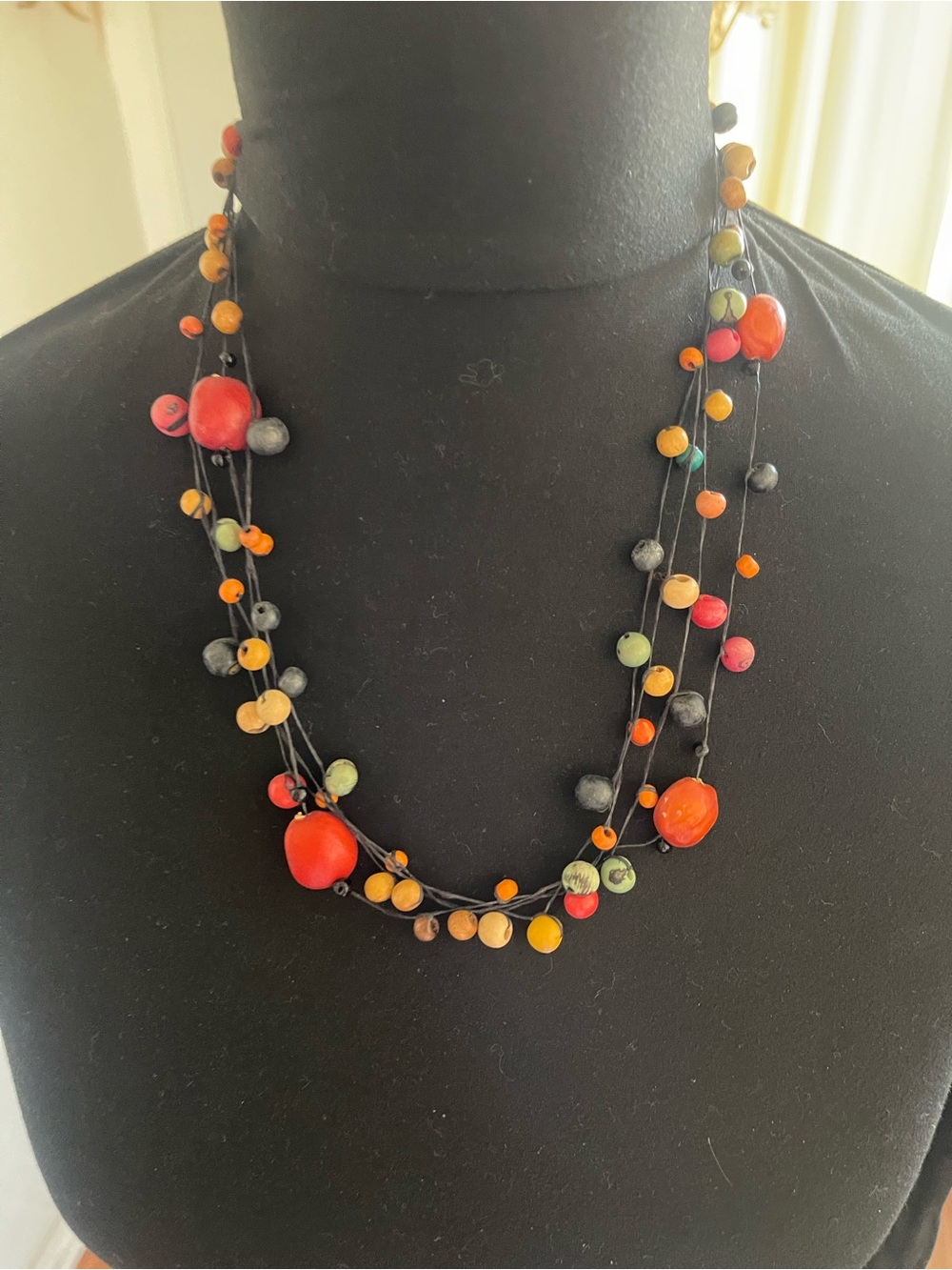 Multicolor Seed Bead Layered Necklace - Women Jewelry